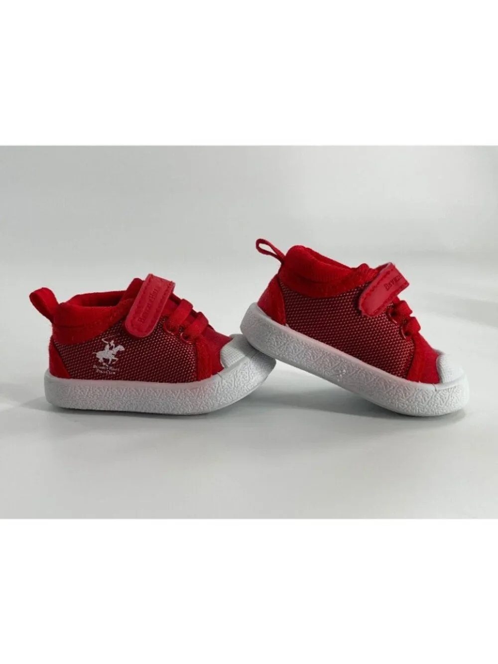 Beverly Hills Polo Association Toddler Shoes Red Elastic Size 2